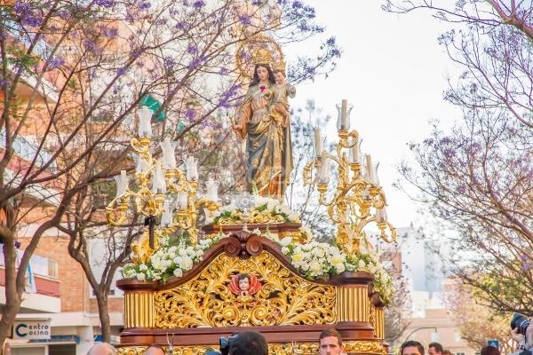 Configurados los horarios e itinerario de la procesión de María Auxiliadora  2023 de Cádiz