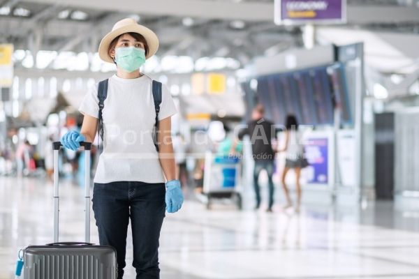 travel safety airport luggage suitcase glove mask virus new normal covid 19 t20 plbovn